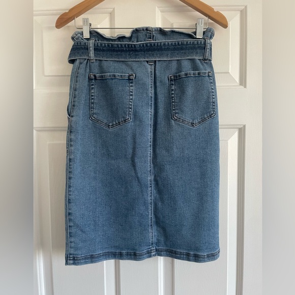 Temt denim button front midi skirt - Picture 3 of 3